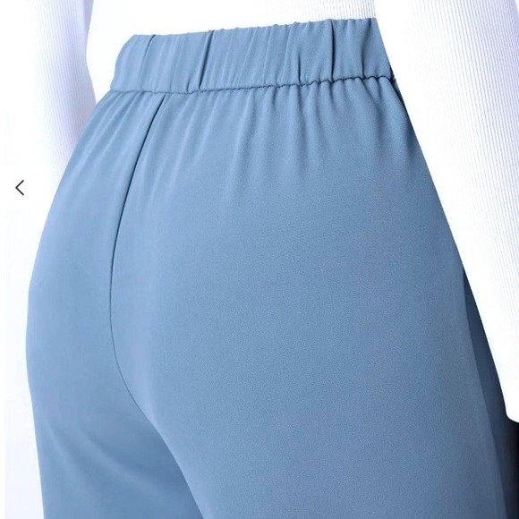 Halara High Waisted D-Ring Buckle Belted Wide Leg Pants Forget-Me-Not SZ S NWOT - Picture 5 of 15